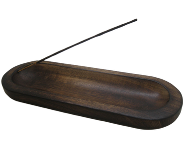 Govinda Handmade Wooden Incense Holder (Boat)
