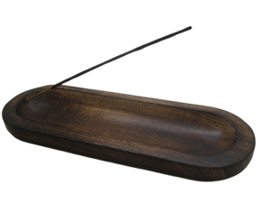 Govinda Handmade Wooden Incense Holder (Boat)