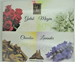 Zed Black Premium Incense Cones Assorted Scents (12 packs/box)
