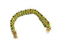 Acrylic Faceted Round Ball Spacer Bead Bracelet - Oshun Olodi (Single)