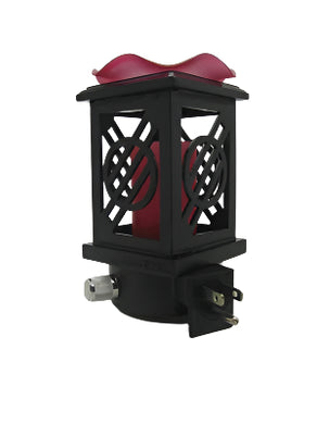 Plug In Oil Warmer - Wood Box Aroma Lamp
