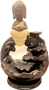 Backflow Cones Ceramic Burner 8" Baby Buddha Sitting over Arch - Model 767728