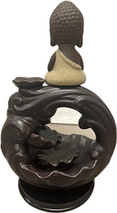 Backflow Cones Ceramic Burner 8" Baby Buddha Sitting over Arch - Model 767728