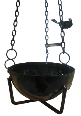 Black Iron Pot 3.5 inches - Set of 2