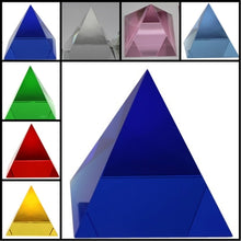 Load image into Gallery viewer, Crystal Pyramid 60mm (Glass) - Select Color