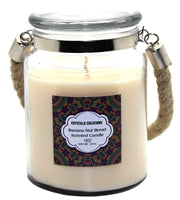 Load image into Gallery viewer, Crystalo Creations 3 in 1, Apple Pie, Cinnamon, Vanilla Scented Candle with Rope Handle, 18 Ounce
