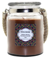 Load image into Gallery viewer, Crystalo Creations 3 in 1, Apple Pie, Cinnamon, Vanilla Scented Candle with Rope Handle, 18 Ounce