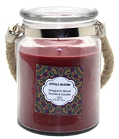 Load image into Gallery viewer, Crystalo Creations 3 in 1, Apple Pie, Cinnamon, Vanilla Scented Candle with Rope Handle, 18 Ounce