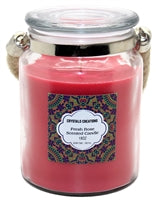 Load image into Gallery viewer, Crystalo Creations 3 in 1, Apple Pie, Cinnamon, Vanilla Scented Candle with Rope Handle, 18 Ounce