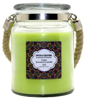 Load image into Gallery viewer, Crystalo Creations 3 in 1, Apple Pie, Cinnamon, Vanilla Scented Candle with Rope Handle, 18 Ounce