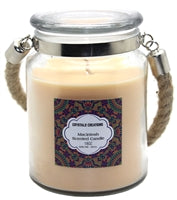 Load image into Gallery viewer, Crystalo Creations 3 in 1, Apple Pie, Cinnamon, Vanilla Scented Candle with Rope Handle, 18 Ounce
