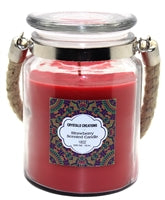 Load image into Gallery viewer, Crystalo Creations 3 in 1, Apple Pie, Cinnamon, Vanilla Scented Candle with Rope Handle, 18 Ounce