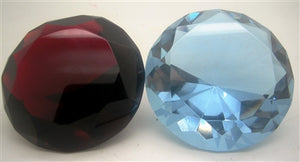 Diamond Paperweight Crystal 80mm - Select Color