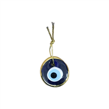 Load image into Gallery viewer, Evil Eye Gold Edge Nazar (Amulet) Ornament - 4 cm