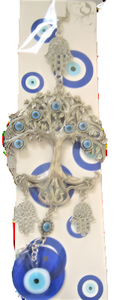 Tree of Life with Hamsa Evil Eye ornament /Charm 10"