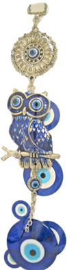 Owl Evil Eye ornament /Charm 10