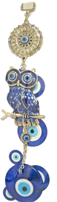 Owl Evil Eye ornament /Charm 10