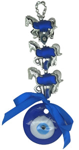 Three Horse Evil Eye Amulet