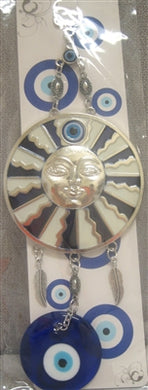 Evil Eye - Sun with Evil Eye ornament /Charm 10