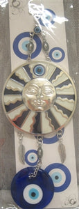 Evil Eye - Sun with Evil Eye ornament /Charm 10"