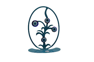 Evil eye palm tree design 4" Model EE1003 (Select Color)