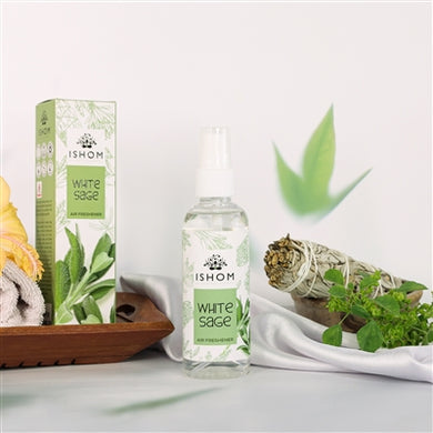 ISHOM | White Sage Air Smudge Spray | Earthy, Refreshing | 100 ML (White Sage)