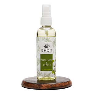 ISHOM | White Sage & Jasmine Air Smudge Spray | Earthy, Sweet, Floral | 100 ML (Jasmine)