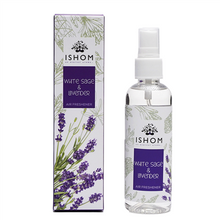 Load image into Gallery viewer, ISHOM | White Sage &amp; Lavender Air Smudge Spray | Earthy, Sweet, Calm | 100 ML (Lavender)