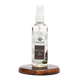 ISHOM | White Sage & Oudh Air Smudge Spray | Earthy, Woody, Musky | 100 ML (Oudh)