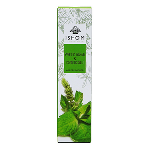 ISHOM | White Sage & Patchouli Air Smudge Spray | Earthy, Spicy, Woody | 100 ML (PatchoulI)
