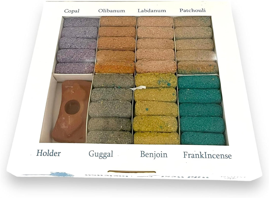 Ishom 7 Wild West Exotic Incense Incienso (Sampler of 7 scents)with Holder