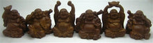 Load image into Gallery viewer, Laughing Buddha 3&quot; Statues (Set of 6 Figurine)  Choose Color