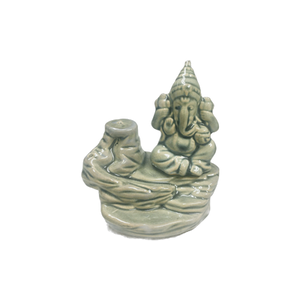 Ceramic Back Flow Burner - Ganesh - Random Color