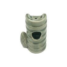 Load image into Gallery viewer, Ceramic Tea Light Oil Burner - Bamboo with Stone- Gray