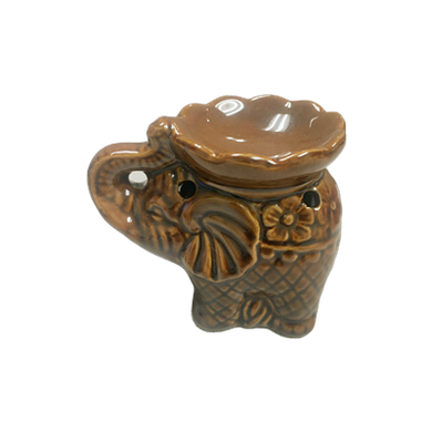 Ceramic Tea Light Oil Burner - Elephant - Random Color