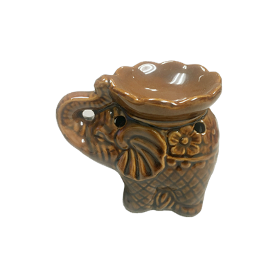 Ceramic Tea Light Oil Burner - Elephant - Random Color