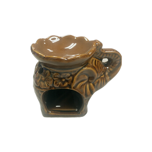 Ceramic Tea Light Oil Burner - Elephant - Random Color