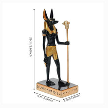 Cargar imagen en el visor de la galería, Mystical Anubis Statue Egyptian God Sculpture Premium Resin Figurine Ancient Mythology Home Office Decor Unique Collectible Idea
