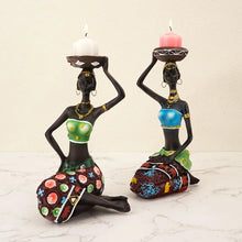 Cargar imagen en el visor de la galería, African style decorative ornaments for black people, creative home decor, character art, sculpture, resin crafts, ornaments