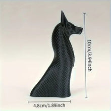 Cargar imagen en el visor de la galería, Egyptian God Anubis Statue, 3D Printed Ancient Egyptian Mysterious Guardian God Sculpture, Dog Decorative Statue, Whimsical Design, Office, Living Room, Bedroom Decoration, Dining Room, Modern Home Decor, Pet Lover Commemorat