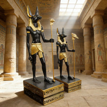 Cargar imagen en el visor de la galería, Mystical Anubis Statue Egyptian God Sculpture Premium Resin Figurine Ancient Mythology Home Office Decor Unique Collectible Idea