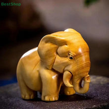 Cargar imagen en el visor de la galería, Wooden Carved African Trio:Rhinoceros,Hippopotamus,And Elephant Figurines,Creative Car And Home Decor Crafts