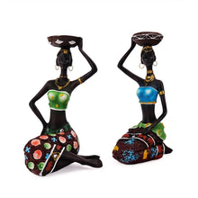 Cargar imagen en el visor de la galería, African style decorative ornaments for black people, creative home decor, character art, sculpture, resin crafts, ornaments