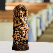 Cargar imagen en el visor de la galería, Freyja Statue Norse Gods Carving Altar Heathen Asatru Viking God Goddes Sculpture Scandinavian Pantheon Resin Ornaments