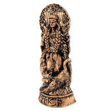 Cargar imagen en el visor de la galería, 2X Freyja Statue Freya Norse Gods Carving Altar Heathen Asatru Viking God Goddes Sculpture Scandinavian Pantheons-A-AT64