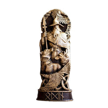 Cargar imagen en el visor de la galería, Freyja Statue Norse Gods Carving Altar Heathen Asatru Viking God Goddes Sculpture Scandinavian Pantheon Resin Ornaments