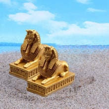 Load image into Gallery viewer, 2Pcs Sphinx Statues Sculpture Egyptian Figurines Mythology Pharaoh Cabinet Decoration