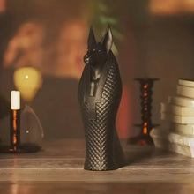 Cargar imagen en el visor de la galería, Egyptian God Anubis Statue, 3D Printed Ancient Egyptian Mysterious Guardian God Sculpture, Dog Decorative Statue, Whimsical Design, Office, Living Room, Bedroom Decoration, Dining Room, Modern Home Decor, Pet Lover Commemorat