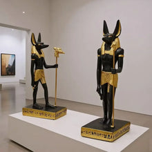 Cargar imagen en el visor de la galería, Mystical Anubis Statue Egyptian God Sculpture Premium Resin Figurine Ancient Mythology Home Office Decor Unique Collectible Idea