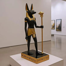 Cargar imagen en el visor de la galería, Mystical Anubis Statue Egyptian God Sculpture Premium Resin Figurine Ancient Mythology Home Office Decor Unique Collectible Idea